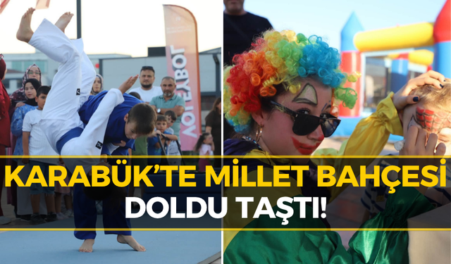 Karabük’te Millet Bahçesi’nde Renkli Anlar! Spor, Oyun ve Eğlence Bir Arada