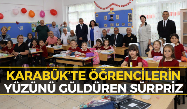 Karabük'te Polis Emeklileri Derneğinden Öğrencilere Destek