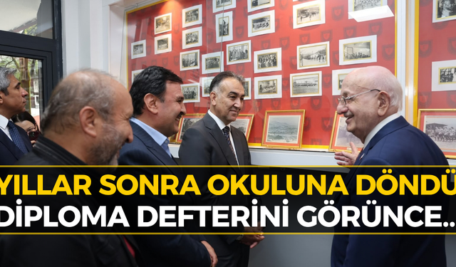 TBMM 27. Başkanı Kahraman Karabük’te Eski Okuluna Döndü