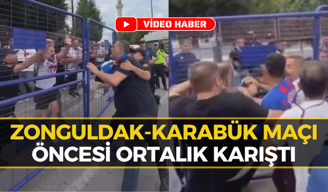Zonguldak-Karabük Maçı Öncesi Taraftarlar Arasında Kavga Çıktı! İşte O Anlar...