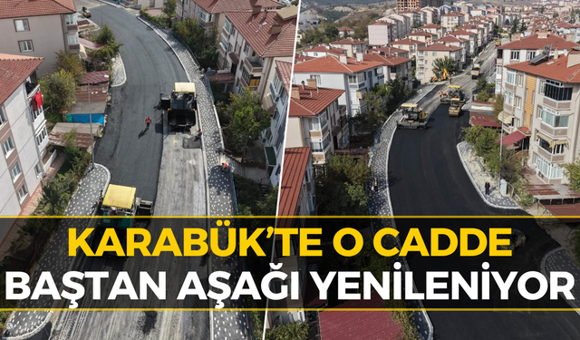 Karabük Belediyesi Duyurdu: O Caddede Çalışmalar Sürüyor