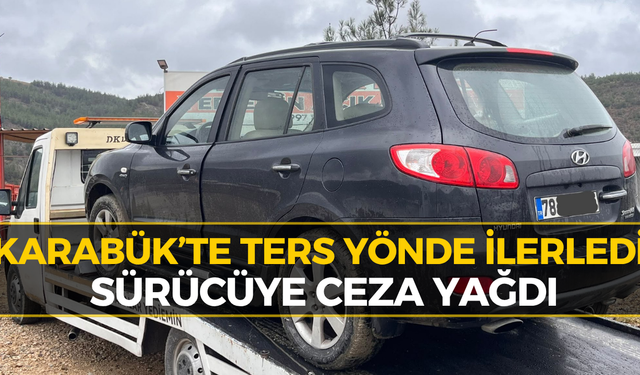 Karabük’te Trafikte Akılalmaz Görüntü! Cezası Ağır Oldu