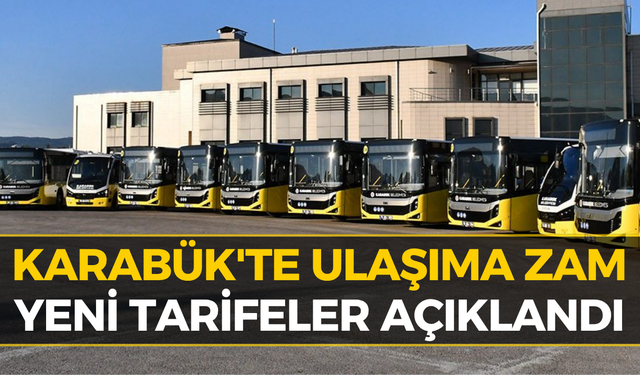 Karabük'te Minibüs ve Otobüslere Zam Geldi