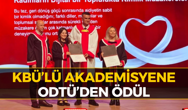 Karabük’ten Akademik Başarı: ODTÜ’den Ödül Aldı
