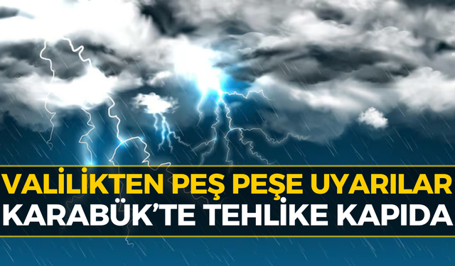 Karabük Valiliği’nden Sarı Alarm: Pazar Sabahına Dikkat!