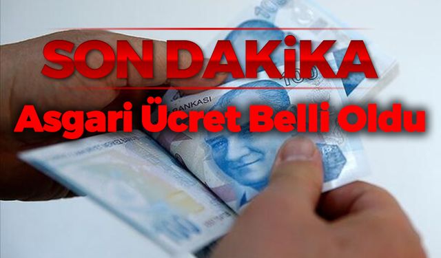 Asgari Ücret Belli Oldu