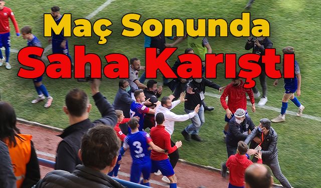 Maç Sonrası Saha Karıştı