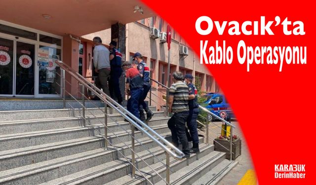 Ovacık'ta Kablo Hırsızlığı