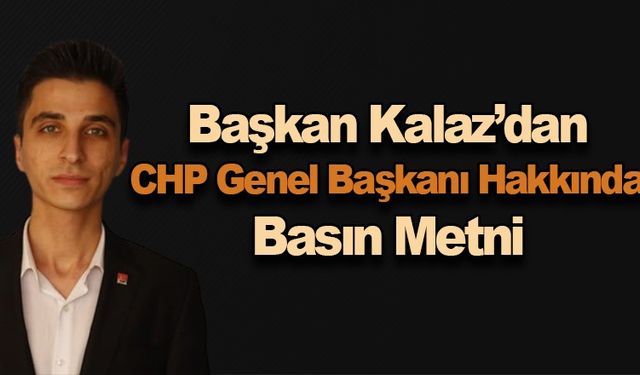 CHP Karabük Gençlik Kolları Basın Metni Yayımladı