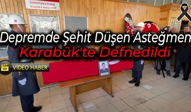 Depremde Şehit Düşen Asteğmen Enes Melik Köseoğlu'nun Cenazesi Toprağa Verildi