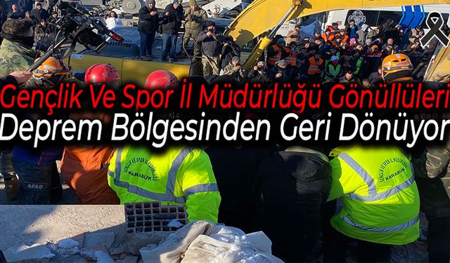 Gençlik Ve Spor İl Müdürlüğü Gönüllüleri Karabük'e Geri Dönüyor
