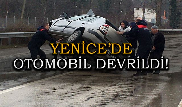 Karabük'te Otomobil Devrildi! 1 kişi Yaralandı