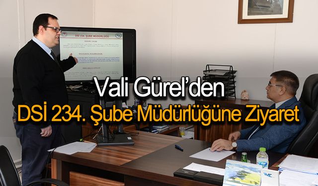 Karabük Valisi Gürel'den DSİ 234. Şube Müdürlüğüne Ziyaret