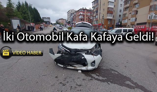 Karabük'te 2 Otomobilin Çarpıştığı Kazada İki Kişi Yaralandı