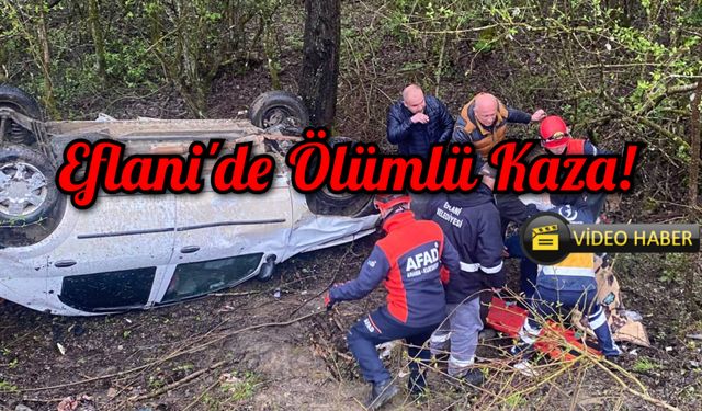 Karabük'te Devrilen Otomobilde Kazası Ölümlü Bitti!