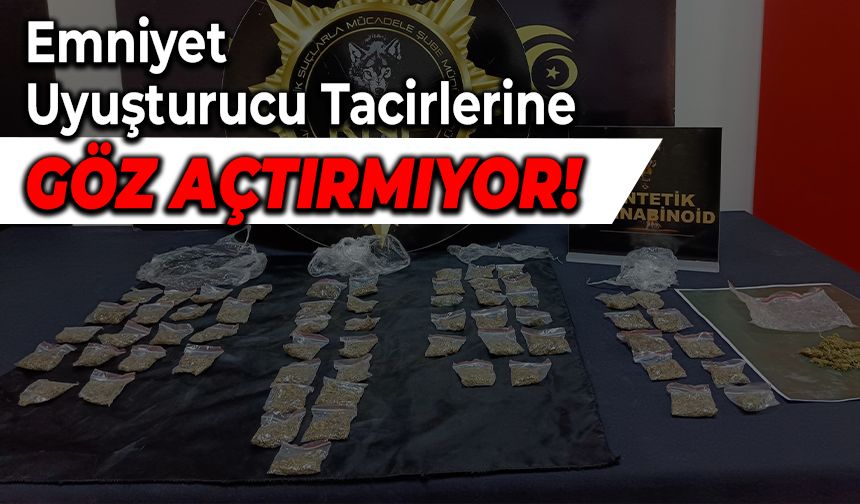 Uyuşturucu Operasyonları: 1 Tutuklama, 1 Adli Kontrol