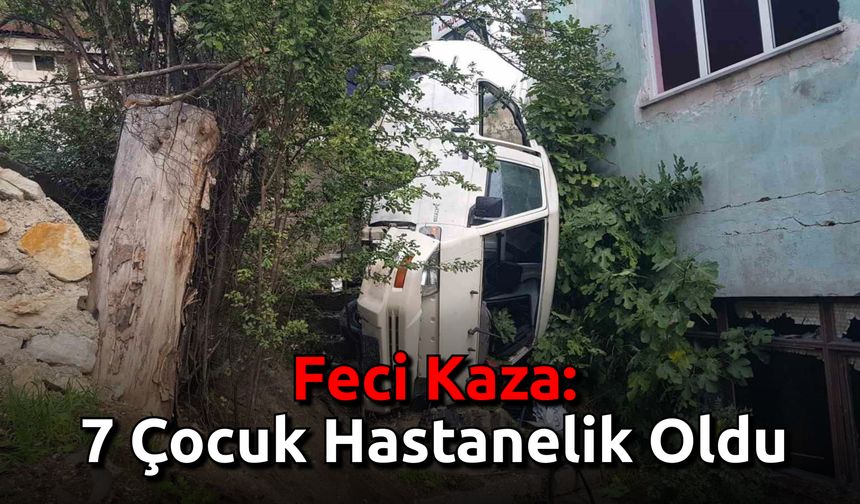 Minibüs Kazası: 7 Çocuk Yaralandı