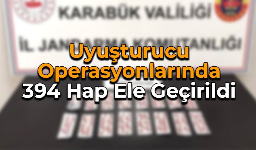 Uyuşturucu Operasyonu: 5 Gözaltı, 394 Hap Ele Geçirildi!