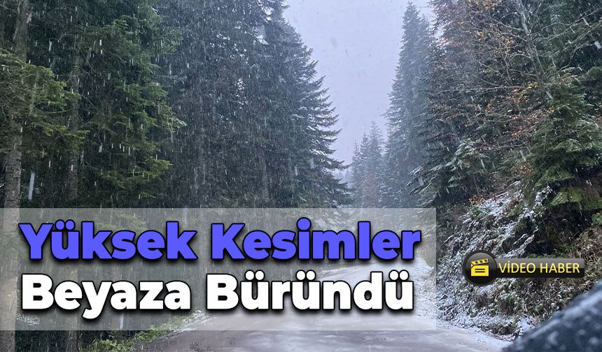 Karabük'ün Yüksekleri Beyaza Büründü