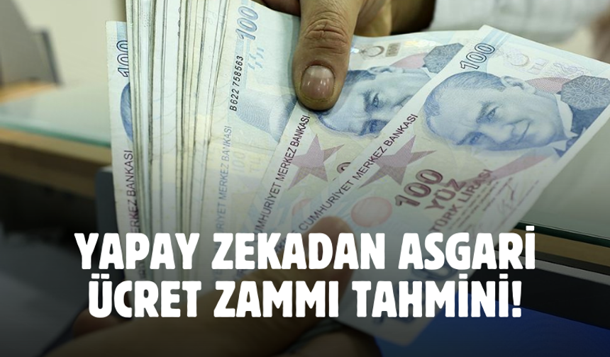 Yapay zeka 2025 asgari ücret zam tahminini paylaştı! Bu rakamı verdi