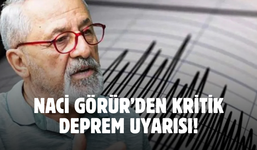 Naci Görür'den kritik deprem açıklaması geldi! 'Afetle yüzleşeceğiz' dedi