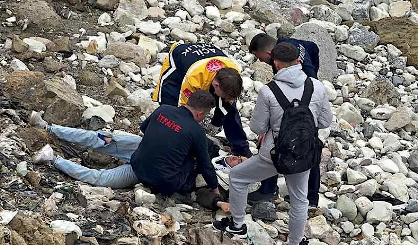 Zonguldak’ta can pazarı! Kayalıklardan düştü!