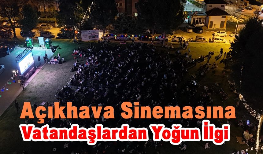 Altınsafran Festivalinde Açıkhava Sineması Keyfi
