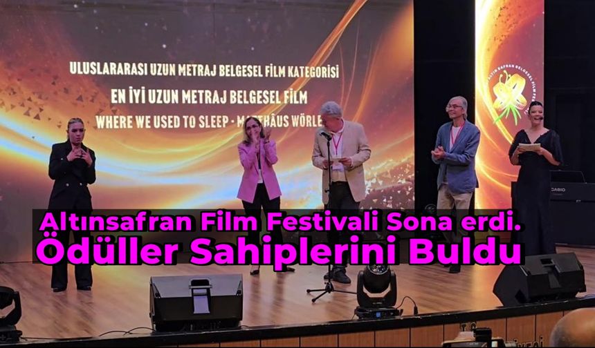 Altın Safran Belgesel Film Festivali'nde en iyiler ödüllerini aldı