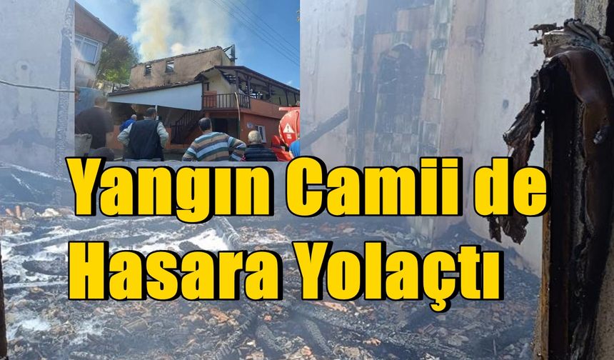 Karabük'te camide çıkan yangın söndürüldü