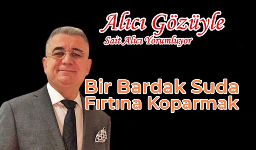 Belediye Tartışmasında Bir Bardak Suda Fırtına Koptu