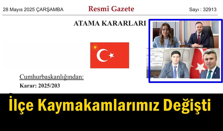 Karabük İlçe Kaymakamları Değişti