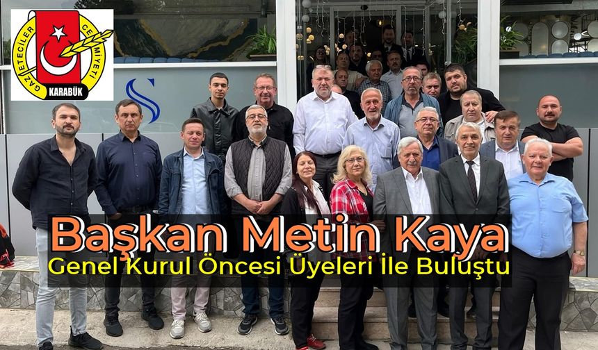 Karabük Gazeteciler Cemiyeti Başkan ve Üyeleri Kahvaltıda Buluştu