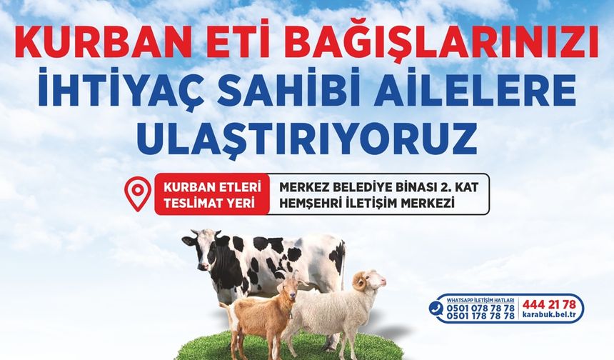 Kurban Payı Dağıtıma Belediye Desteği