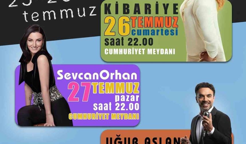 Devrek’te düzenlenecek olan festivalde ünlü sanatçılar yer alacak