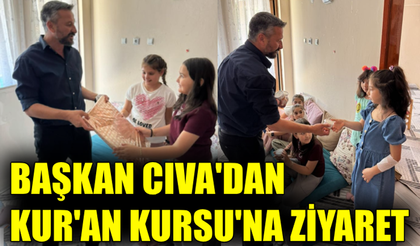 Eskipazar Belediye Başkanı Cıva’dan Kur’an Kursu ziyareti