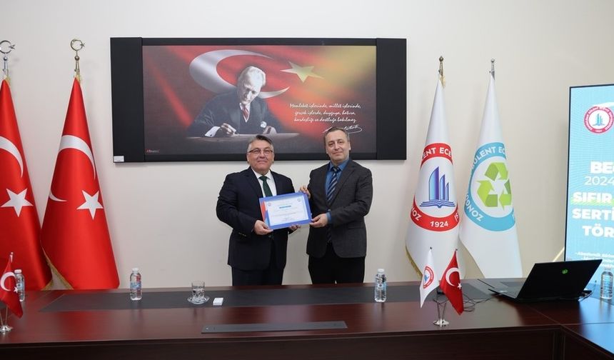 Çevre Duyarlılığıyla Öne Çıkan Birimler BEUN’da Ödül Aldı