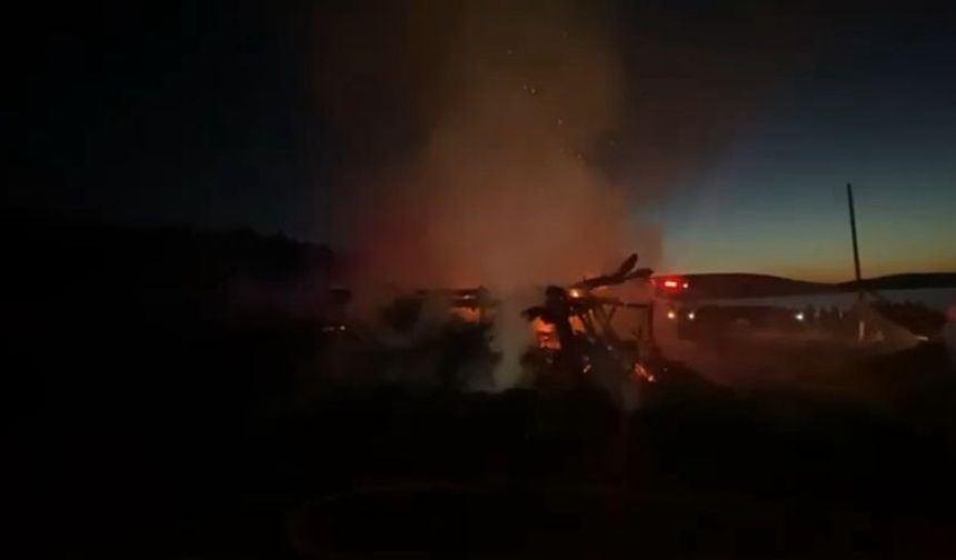 Bolu’nun Seben İlçesinde Yayla Evleri Yangında Küle Döndü