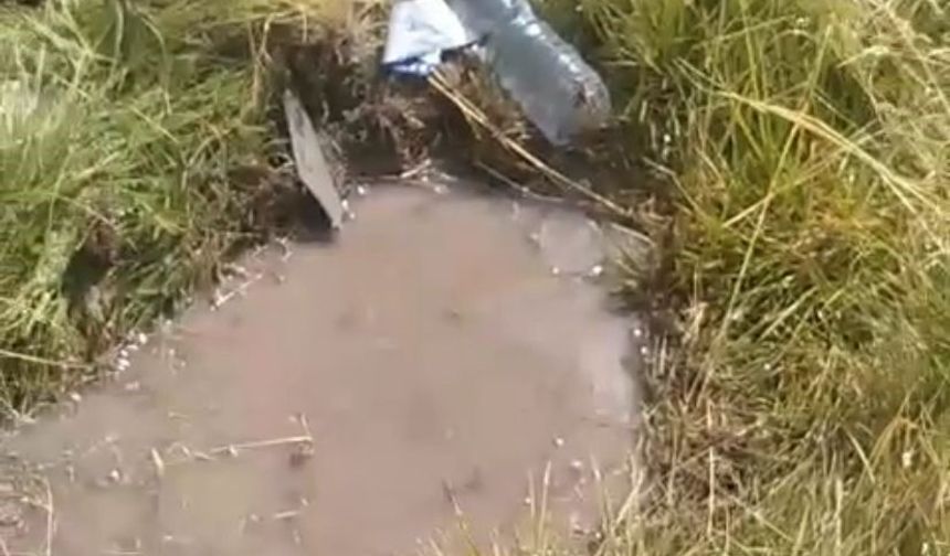 Bolu’da ilçenin su ihtiyacını karşılayan hattı parçaladılar