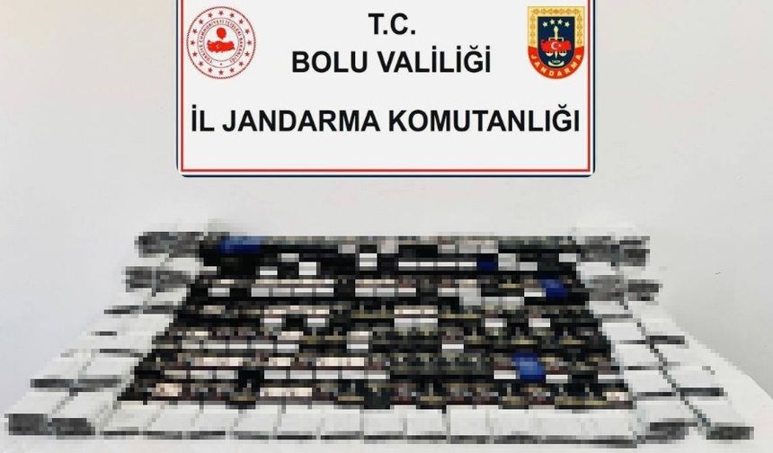 Bolu’da kaçak sigara operasyonu