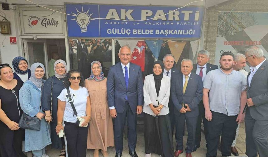 Kültür ve Turizm Bakanı Ersoy, Gülüç’te temaslarda bulundu