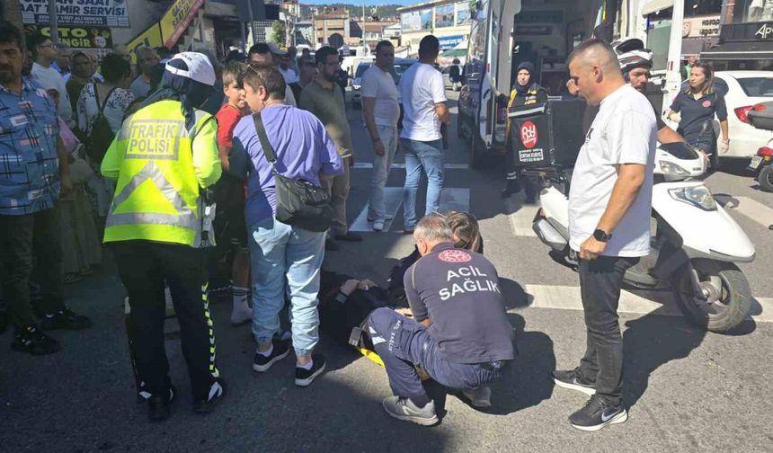 Zonguldak Ereğli’de motosiklet yayaya çarptı: 2 yaralı