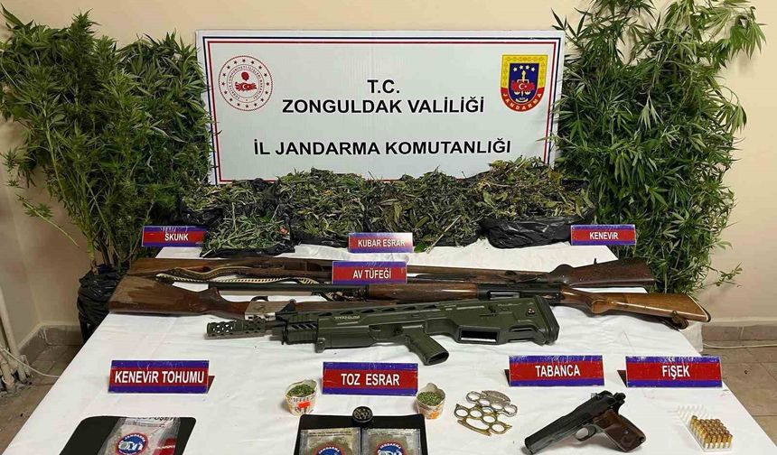 Çaycuma’da Yasa Dışı Madde Operasyonu
