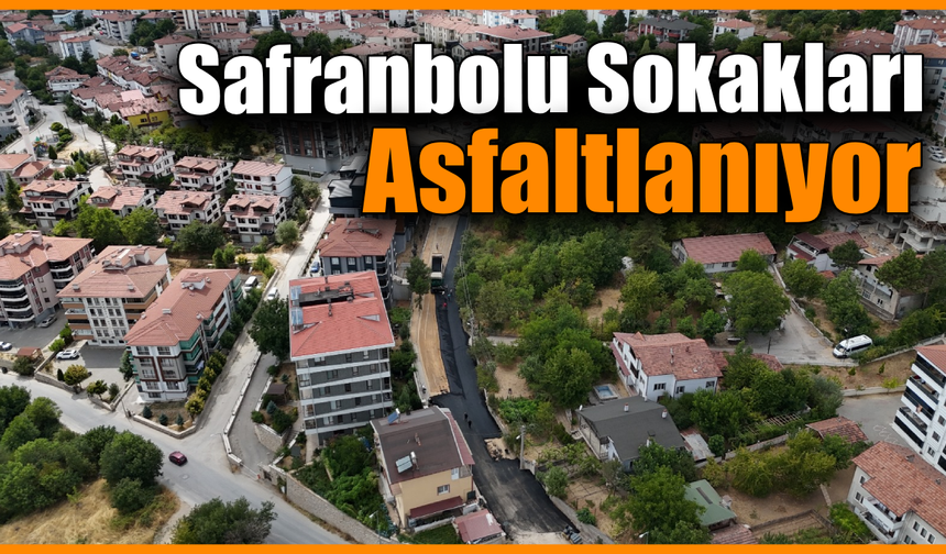 Safranbolu’da toplam bin 600 ton asfalt serildi