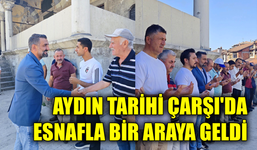 Çarşı esnafıyla bereket duası yapıldı