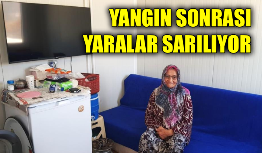 Karabük’te yangınzedeler devlet desteğiyle ayağa kalkıyor