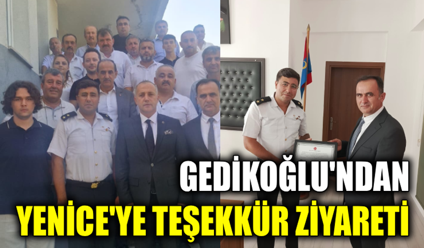 Gedikoğlu teşekkür ziyaretlerini sürdürüyor