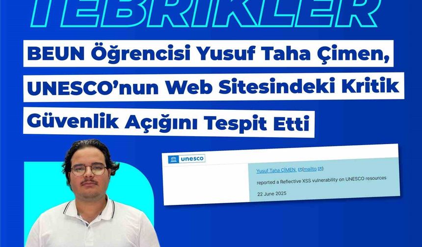 BEUN’lu Genç Mühendis UNESCO’nun Kritik Açığını Buldu