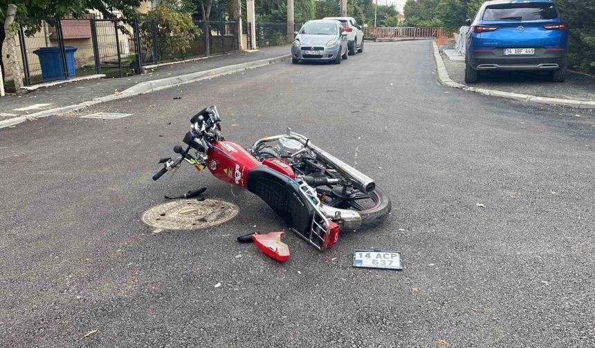 Bolu’da motosiklet ile otomobil çarpıştı: 1 yaralı