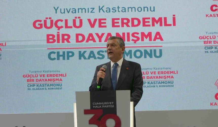 Özel, CHP Kastamonu İl Kongresi'ne Katıldı