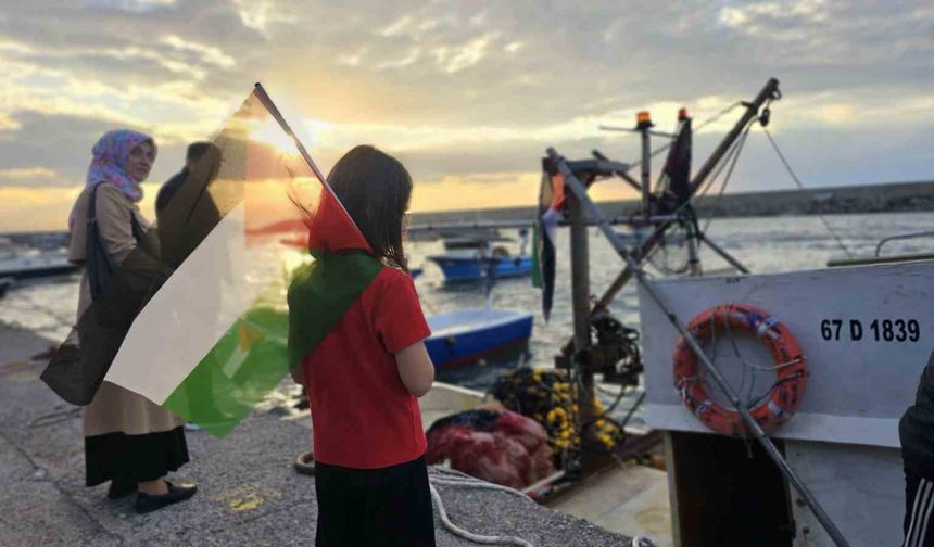 Sumud Filosu’na Müdahale Zonguldak’tan Protesto Edildi
